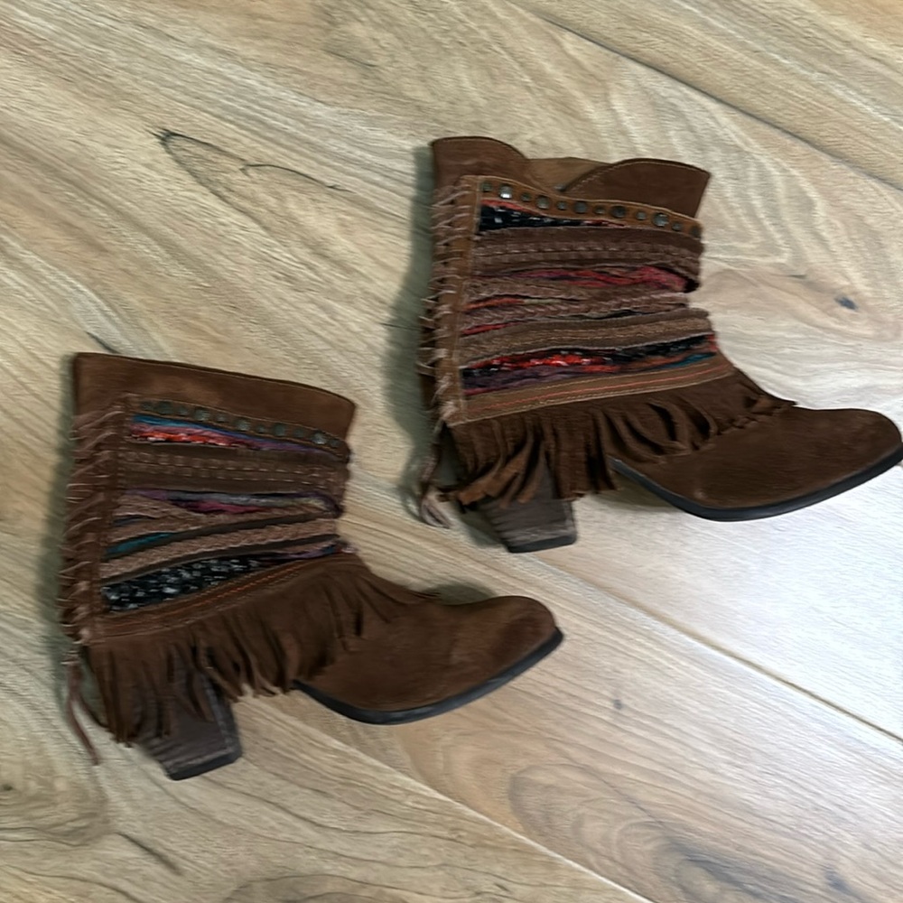 Naughty Monkey Suede Booties Size 7